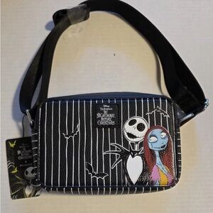 NWT Disney Nightmare Before Christmas Black and White Crossbody Bag